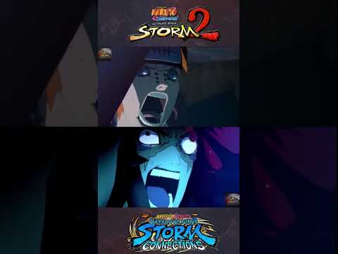 Pain VS Merz Boss Fight  Side By Side Comparison-Naruto Storm 2 VS Naruto Storm Connections