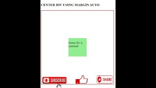 center a div using margin auto #css #marginauto #centerDiv #csscenter #html #displaygrid