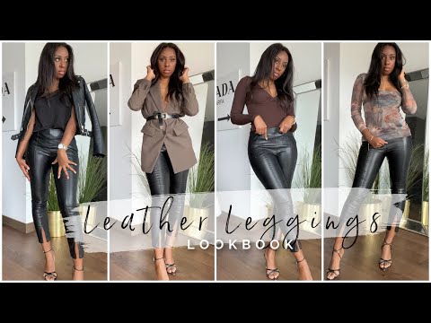 Shop My Style: Comfortable and Casual Long Soft Top with Faux Leather  Leggings Outfit