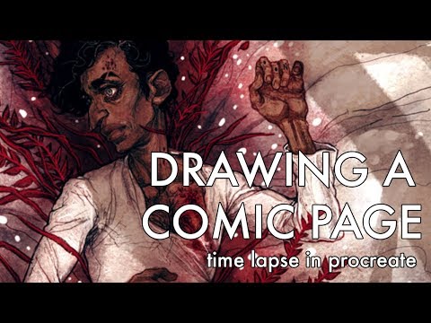 Drawing a Comic Page | Procreate Timelapse