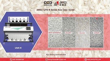 AMD® Lite5-R Rice Mill Color Sorter Machine Price for Chalky and Yellowed Rice Optical Sorting