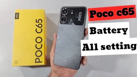 poco c65 battery 🔋all setting #poco