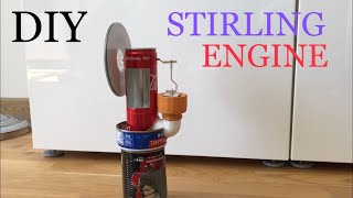 STIRLING ENGINE MADE - Alcohol-powered engine - Handmade stirling car