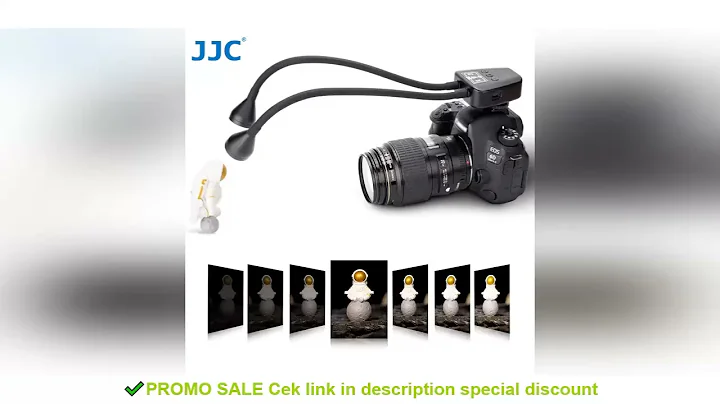 JJC LED Macro Arm Light with 10 Level Ajustable Brightness Macro Photography Lighting for Canon Niko