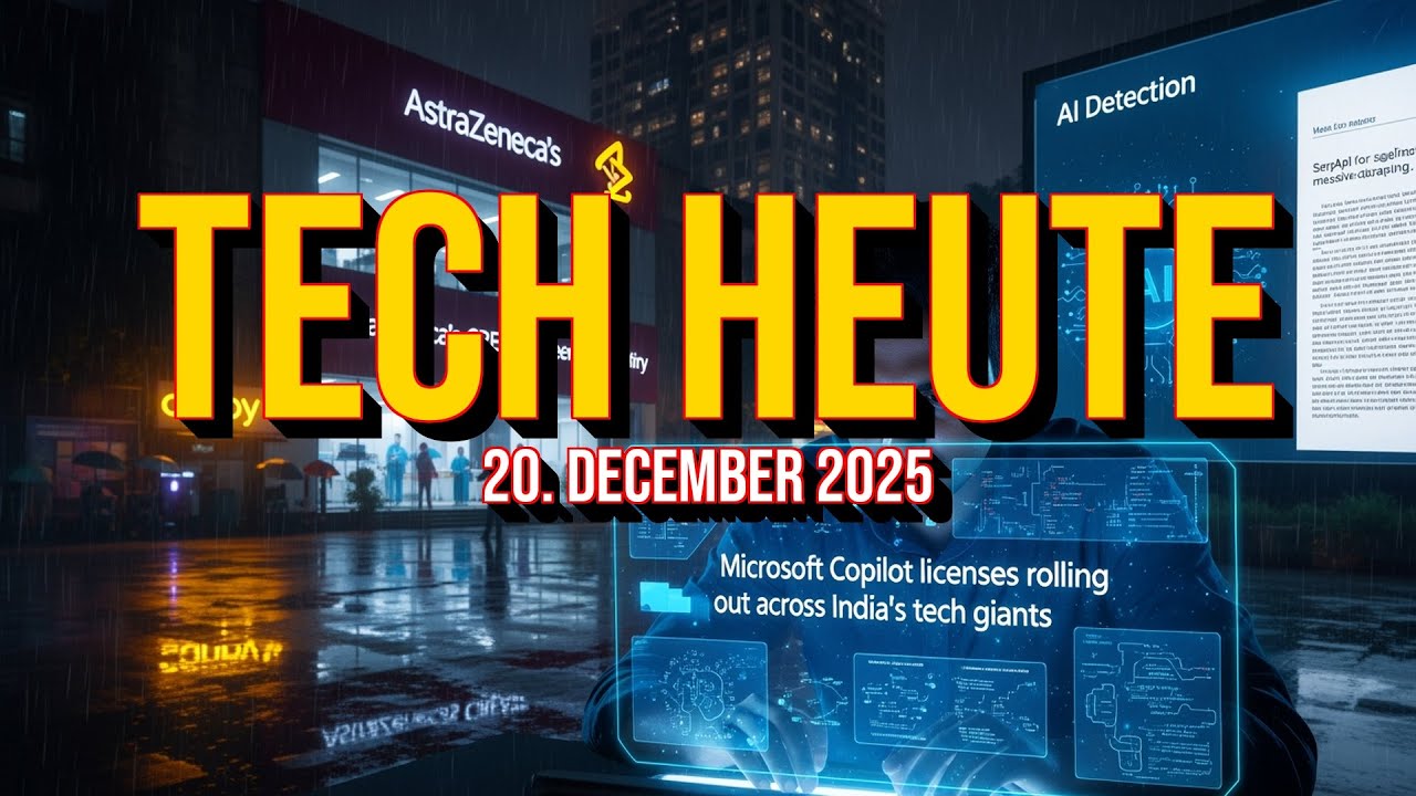 TECH HEUTE - 20. DECEMBER 2025 - YouTube