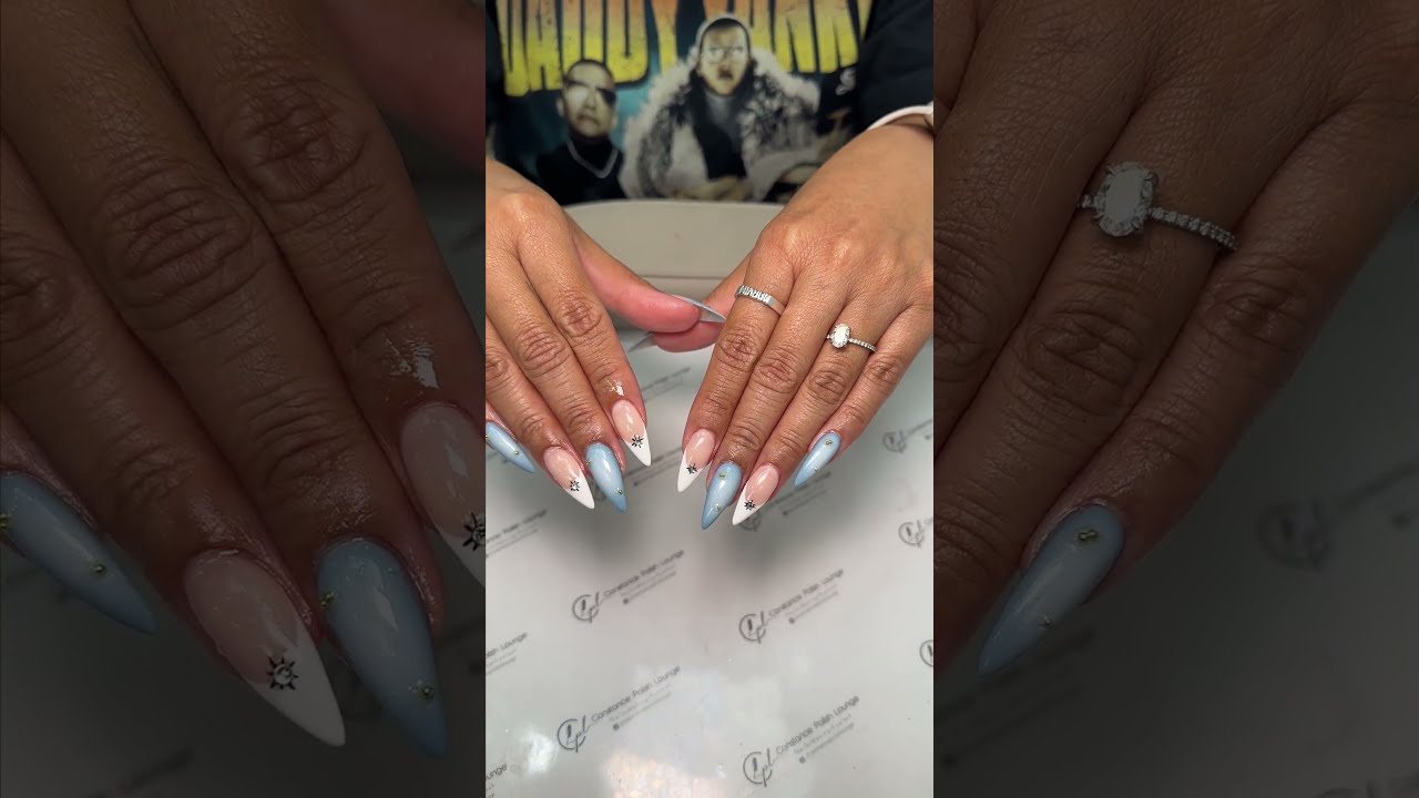 The Ultimate Guide To Blue And White Ombre Nails With French Tips
