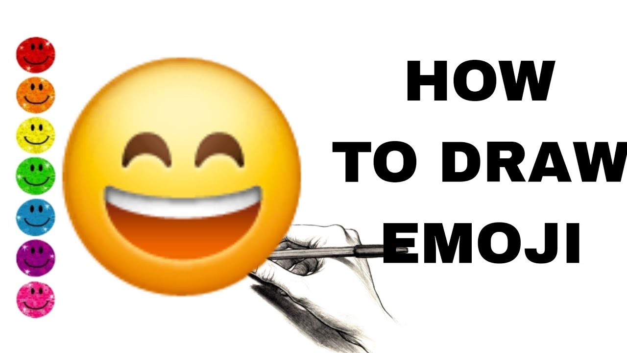 HOW TO DRAW THE SMILE 😄 EMOJI YouTube