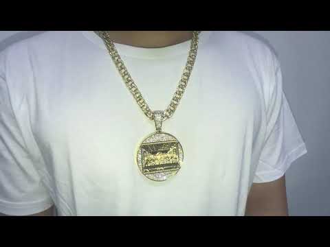 65MM LAST SUPPER PENDANT - Bust Down Jewelry | Cartier Belmont