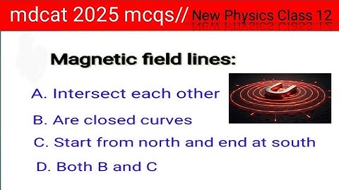 Magnetic fields mcqs | mdcat 2025 mcqs | new physics class 12 chapter 18 mcqs | Top ten mcqs quiz! |