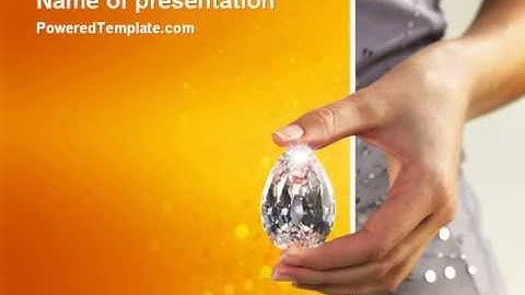 Diamond PowerPoint Template by PoweredTemplate.com