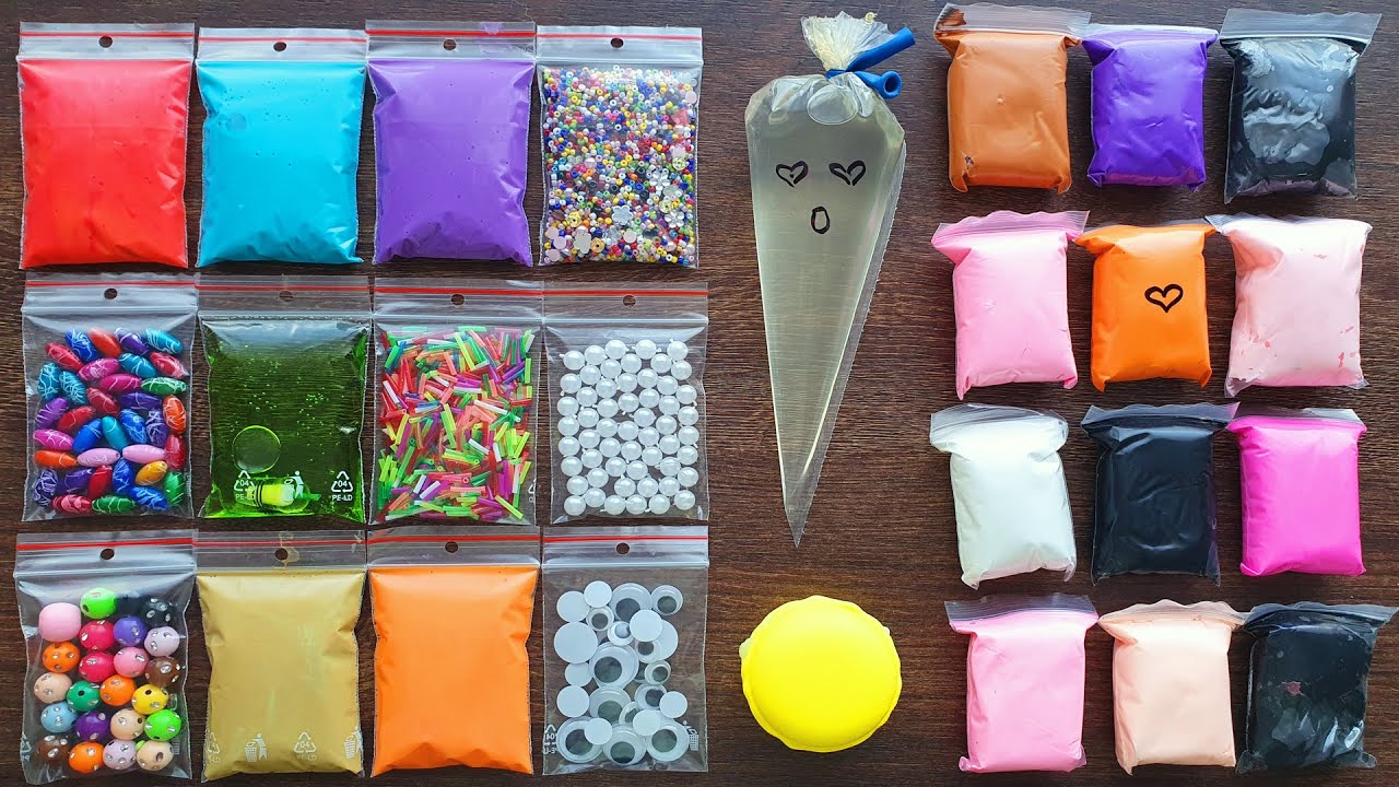 Making Slime with Bags and Clay - Izabela Stress