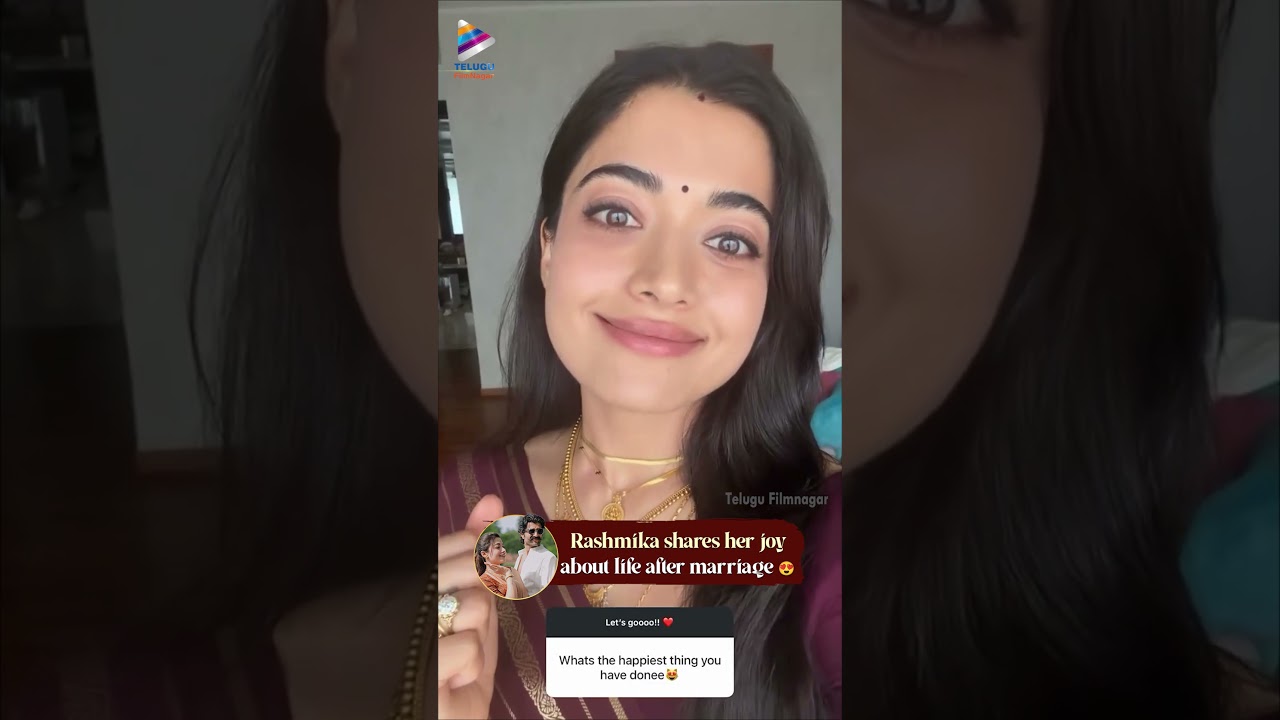 #Rashmika Shares Her Joy After Marriage With #VijayDeverakonda 😍 | #VIROSH | #Shorts | TFN