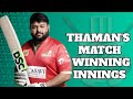 Thaman&#39;s match winning innings | Telugu Warriors vs Karnataka Bulldozers | #A23Rummy #HappyHappyCCL