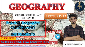 Cartography & Instruments | Practical Geography Explained | UGC NET JRF Booster Series