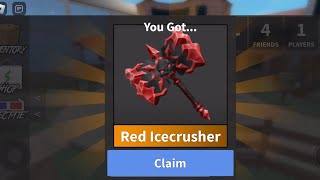 MM2: CHRISTMAS EVENT 2022 HAS ENDED AND CLAIMING MY 100TH PLACE RED ICECRUSHER