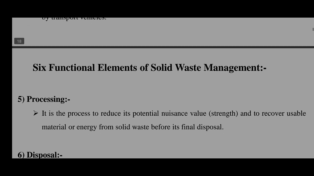 elements of solid waste management by Ritu kaushik#civilengineeeing# ...