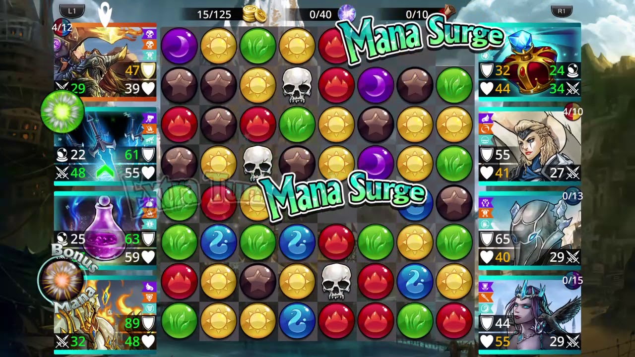 Gems of War: Red Gard's Avatar Team Without Trolls