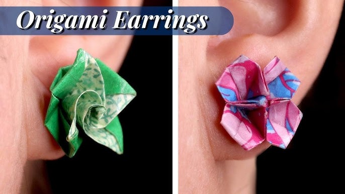 Creative and Appealing Paper Earrings - Cléo's Origami
