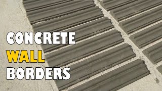 Crafting Concrete Wall Borders | Decorative Sculptures with Cement | Yellow Skills