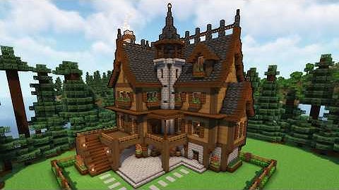 Minecraft: How to Build a Medieval Mansion | Tutorial
