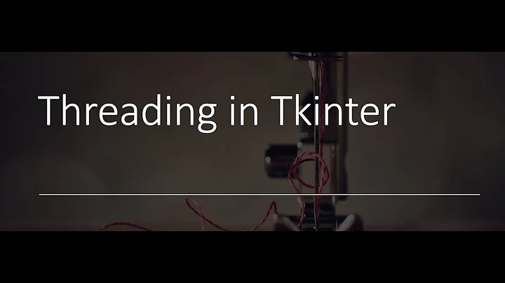 Threading in Tkinter python improve the performance