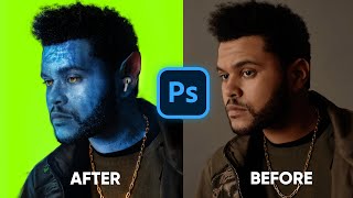 Turning @TheWeeknd Into an Avatar ( Photoshop Speed Art )