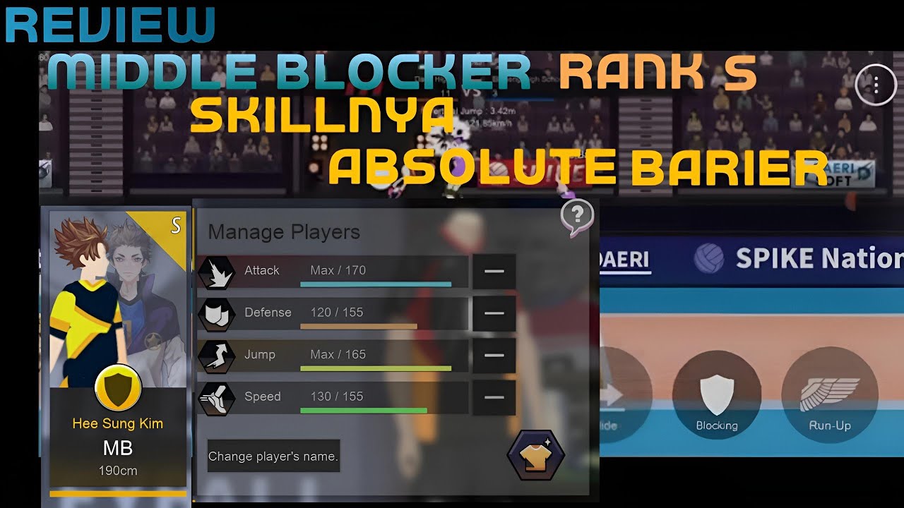 Review Character Rank S Middle BlokerThe Spike Volleyball Update YouTube