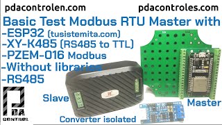 Basic Test Modbus RTU (Master) RS485 with ESP32 + XY-K485 + PZEM-016   without libraries: PDAControl
