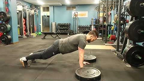 Plyometric Push Up On To Plates