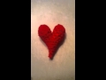 Crochet puffy heart