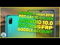 Huawei P smart 2019 POT-LX1\10.0.0.269 Android 10.0\Bypass FRP Google Account\Разблокировка аккаунта