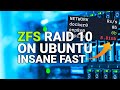 How to set up ZFS RAID 10 (Mirror VDEVS) on Ubuntu 20.04 - UP TO 9 GIGABIT/S TRANSFER SPEED