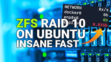 How to set up ZFS RAID 10 (Mirror VDEVS) on Ubuntu 20.04 - UP TO 9 GIGABIT/S TRANSFER SPEED