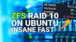 How to set up ZFS RAID 10 (Mirror VDEVS) on Ubuntu 20.04 - UP TO 9 GIGABIT/S TRANSFER SPEED