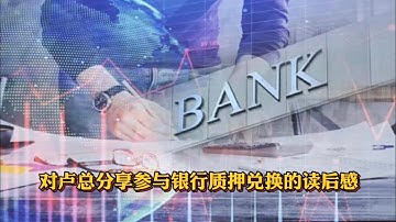 Pi Network 对卢总分享参与银行质押兑换的读后感