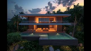 Inside a Stunning Modern Luxury Villa | Relaxing House Tour 8