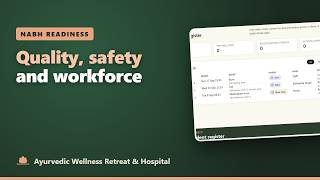 NABH Readiness: Quality, Patient Safety & Workforce | Ayurvedic Wellness Retreat & Hospital