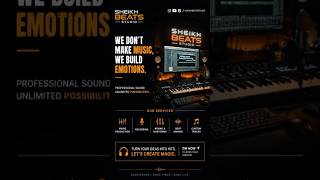🎧 Sheikh Beats Studio | Music Production, Mixing & Mastering Studio 🔥