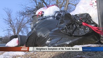 Neighbors Complain of No Trash Service