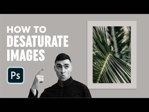 Video: How To Desaturate A Photo