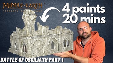 How to Paint The Battle of Osgiliath Terrain super fast for Middle Earth Strategy Battle Game!