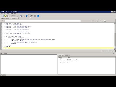 Script Debugging Function [JMAG-Designer]