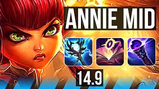ANNIE vs QIYANA (MID) | 12/2/10, Legendary, 700+ games | KR Master | 14.9