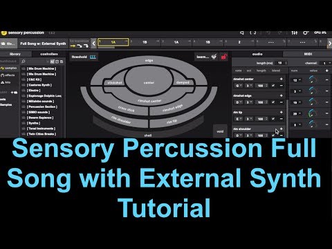 Sensory Percussion Full Song w/ External Synth Tutorial