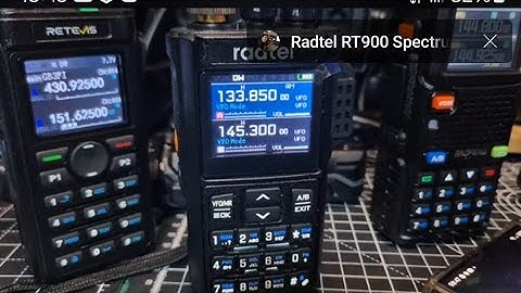 Radtel RT-900  Install Firmware v1.13 - Spectrum & Large Text , 2025