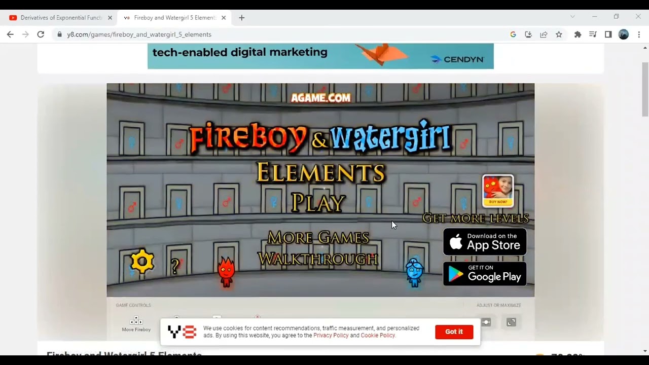 Y8 website is it your childhood memory fireboy and watergirl game
