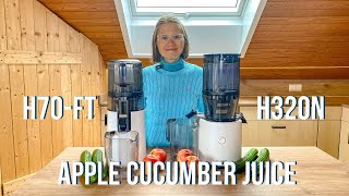 Making Apple Cuber Juice With The Hurom H320N Vs H70-Ft