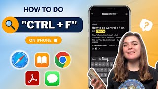 How to do "Control + F" on an iPhone