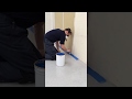 Applying epoxy flooring  edges