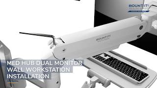 MedHub Dual Monitor Wall Workstation Installation | MI-16034 (Installation)
